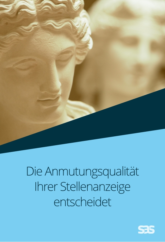 Antike Gipsbüste zum Thema: Die Anmutungsqualität Ihrer Stellenanzeige entscheidet